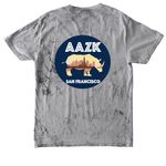 AAZKSF Chapter Fundraiser, a Smoke Comfort Colors Colorblast Tee (back-view)