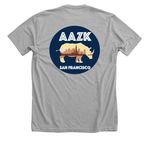 AAZKSF Chapter Fundraiser, a Athletic Heather Premium Unisex Tee (back-view)