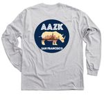 AAZKSF Chapter Fundraiser, a Sport Grey Classic Long Sleeve Tee (back-view)