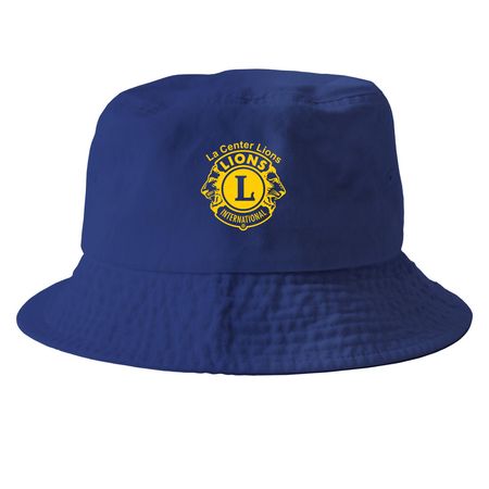 La Center Lions Hats, a Royal Blue Printed Bucket Hat
