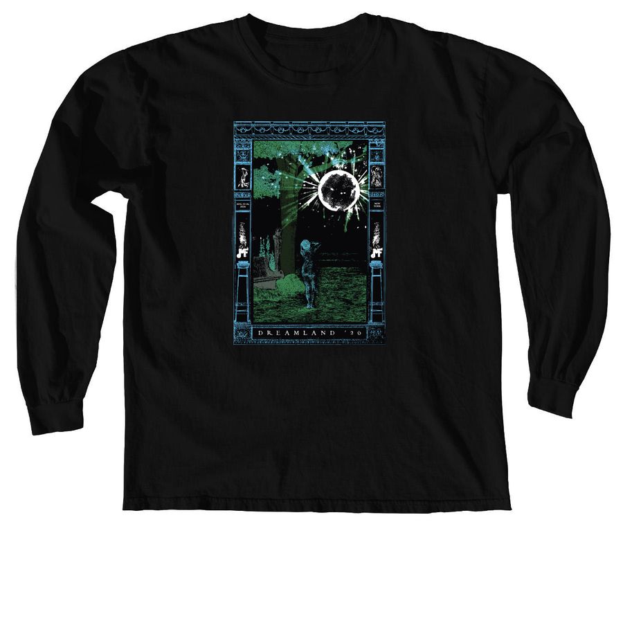 Moonlit Disco, a Black Comfort Colors Long Sleeve Tee
