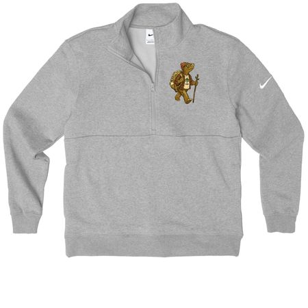 Giving Back to Fenner, a Dark Grey Heather Nike Club Fleece Half Zip Pullover