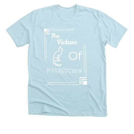 Cat Lover, a Heather Ice Blue Premium Unisex Tee
