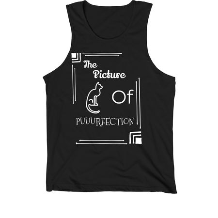 Cat Lover, a Black Premium Cotton Tank