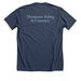 TRAC Logo-Wear Fundraiser, a Heather Navy Premium Unisex Tee (back-view)