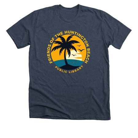 FOTL Summer Tees, a Heather Midnight Navy Premium Unisex Tee