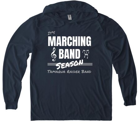 Marching Band Season, a Rebel Blue Allmade Eco Triblend Hoodie Tee