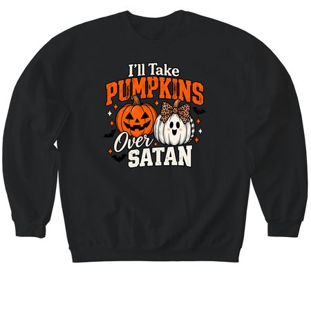 Halloween #9, a Black Softstyle Crewneck Sweatshirt