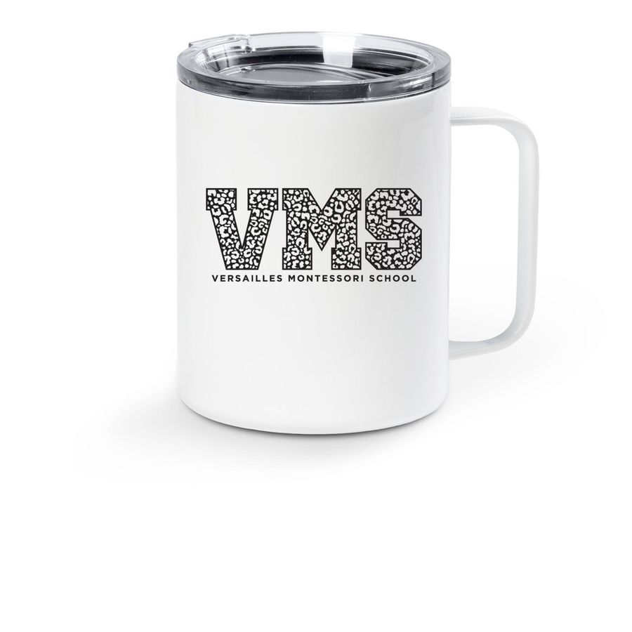 VMS Travel Mug, a White Stainless Steel Travel Mug