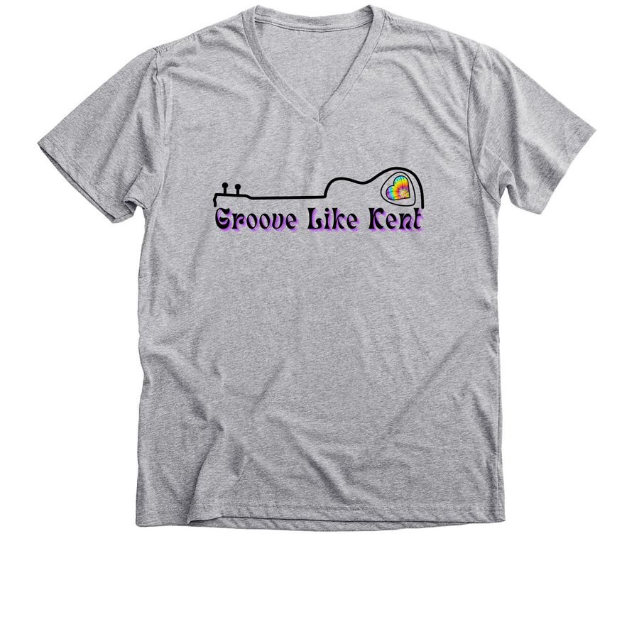 Groove Like Kent Memorial Scholarship, a Athletic Heather Premium V-Neck Tee