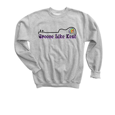 Groove Like Kent Memorial Scholarship, a Sport Grey Youth Crewneck Sweatshirt