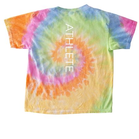 Warrior Blades & Fitness - Youth Athlete, a Eternity Youth Tie Dye Tee (back-view)