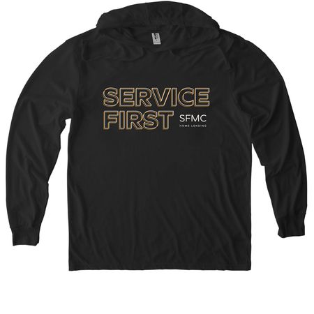 SFMC / Outline, a Space Black Allmade Eco Triblend Hoodie Tee