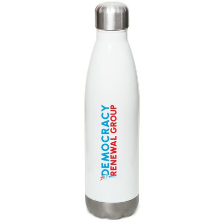 DRG Water Bottle, a White Stainless Steel Water Bottle