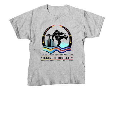 Kickin' It Indi-City, a Sport Grey Youth Unisex Tee