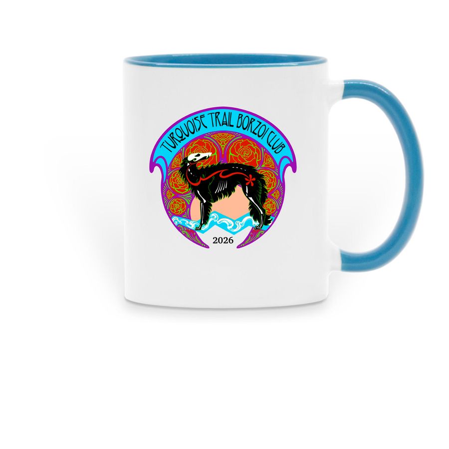 TTBC 2026 collectable - Dia de los Muertos, a Light Blue Two-Tone Ceramic Mug