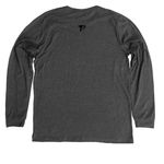 EVO-STRENGTH BLACK, a Athletic Heather Premium Long Sleeve Tee (back-view)