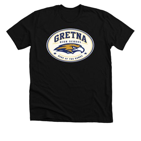Always a Hawk - Gretna Hawks, a Solid Black Blend Premium Unisex Tee