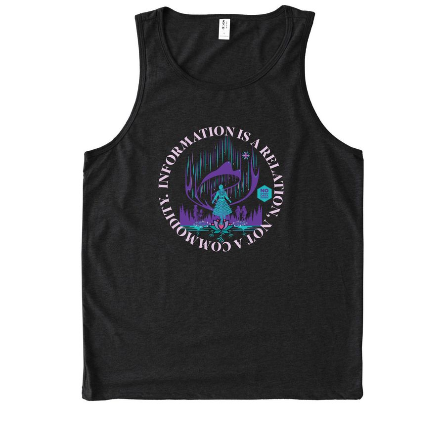 Information Is A Relation, Not A Commodity., a Deep Black Allmade Eco Triblend Tank