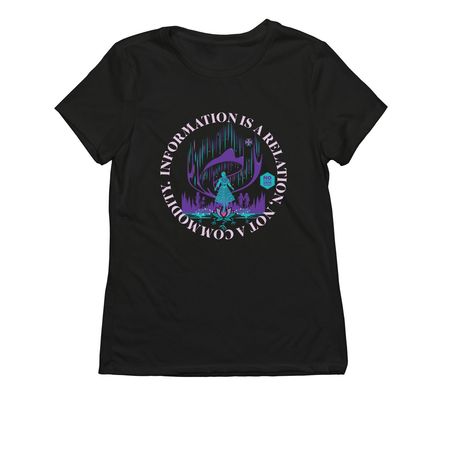 Information Is A Relation, Not A Commodity., a Deep Black Allmade Eco Triblend Women?s Tee