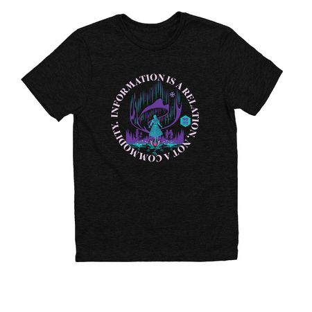 Information Is A Relation, Not A Commodity., a Deep Black Allmade Youth Eco Triblend Tee