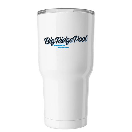 Big Ridge Tumbler - no back design, a White Insulated Tumbler