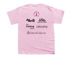 Tell Cancer To Take A Hike 2026 Pink Ribbon&nbsp;, a Light Pink Youth Unisex Tee (back-view)