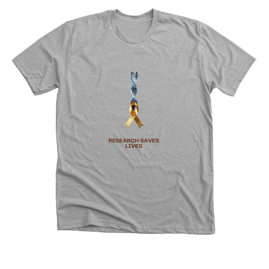 Research Saves Lives Shirt, a Athletic Heather Premium Unisex Tee