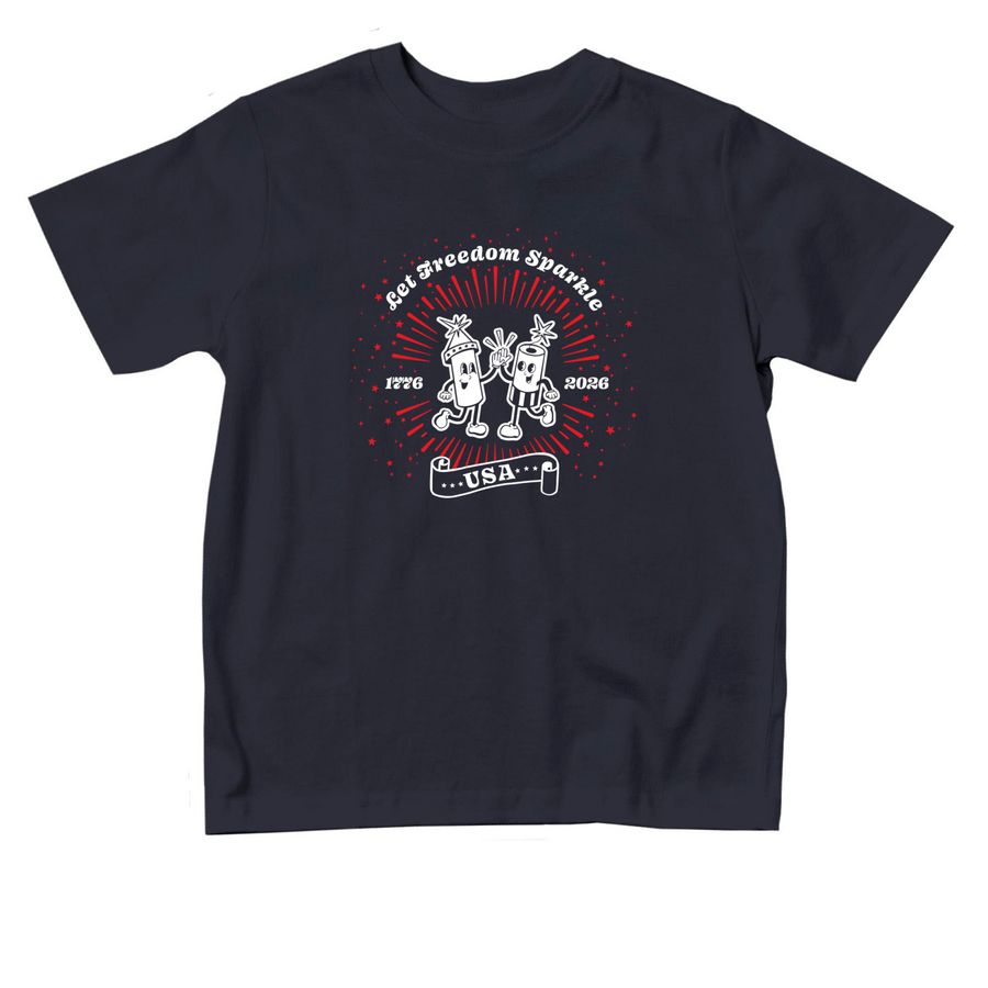 Let Freedom Sparkle! Toddler Shirt, a Navy Toddler Tee