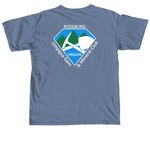 Logo Front and Back, a Blue Jean Comfort Colors Unisex Tee (back-view)