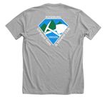 Logo Front and Back, a Athletic Heather Premium Unisex Tee (back-view)