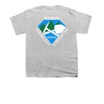Logo Front and Back, a Sport Grey Youth Unisex Tee (back-view)