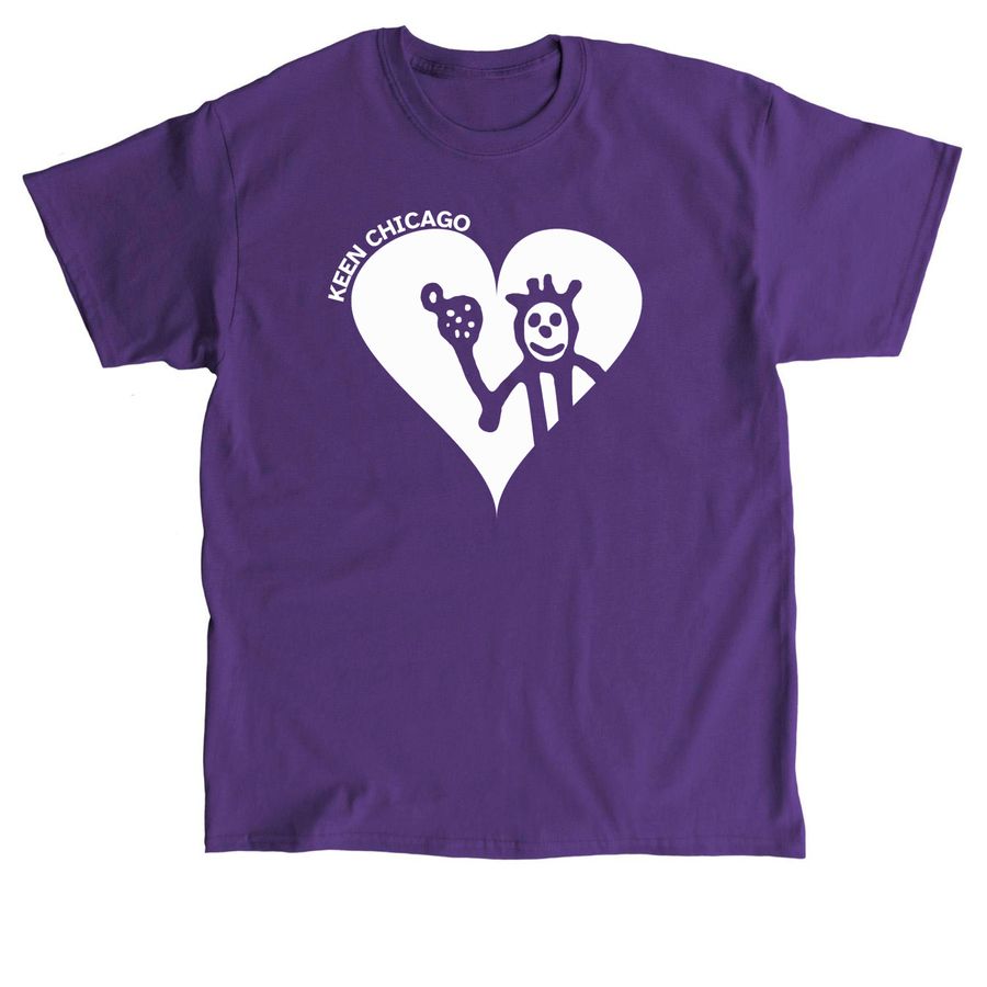 KEEN Chicago Loves You, a Purple Classic Unisex Tee