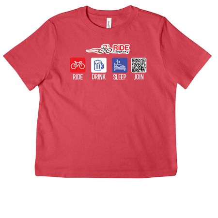 Ride-Drink-Sleep DARK COLORS, a Vintage Red Women's Heavyweight Tee