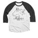 Miakoda?s Herd Fundraiser, a Black and Heather White 3/4 Sleeve Baseball Tee