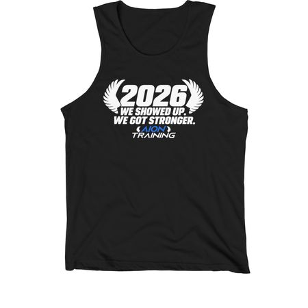 2026 Stronger, a Black Premium Cotton Tank
