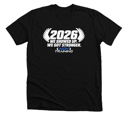 2026 Stronger, a Solid Black Blend Premium Unisex Tee