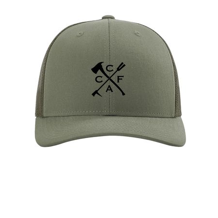 2026 CCFA hats, a Loden Printed Snapback Trucker Cap