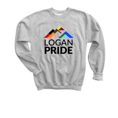 Logan Pride Kids Merch, a Sport Grey Youth Crewneck Sweatshirt