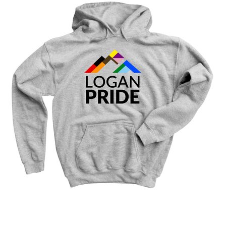 Logan Pride Kids Merch, a Sport Grey Youth Pullover Hoodie