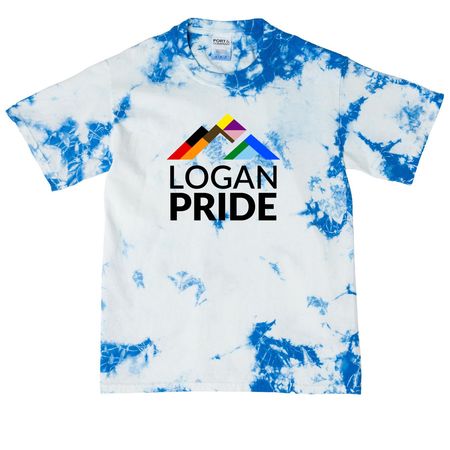 Logan Pride Kids Merch, a True Royal Youth Crystal Tie Dye Tee