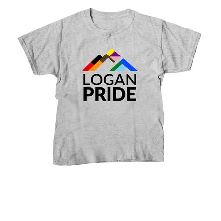 Logan Pride Kids Merch, a Sport Grey Youth Unisex Tee