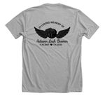 In memory of Autumn Beemer, a Athletic Heather Premium Unisex Tee (back-view)