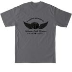 In memory of Autumn Beemer, a Charcoal Tall Classic Unisex Tee (back-view)