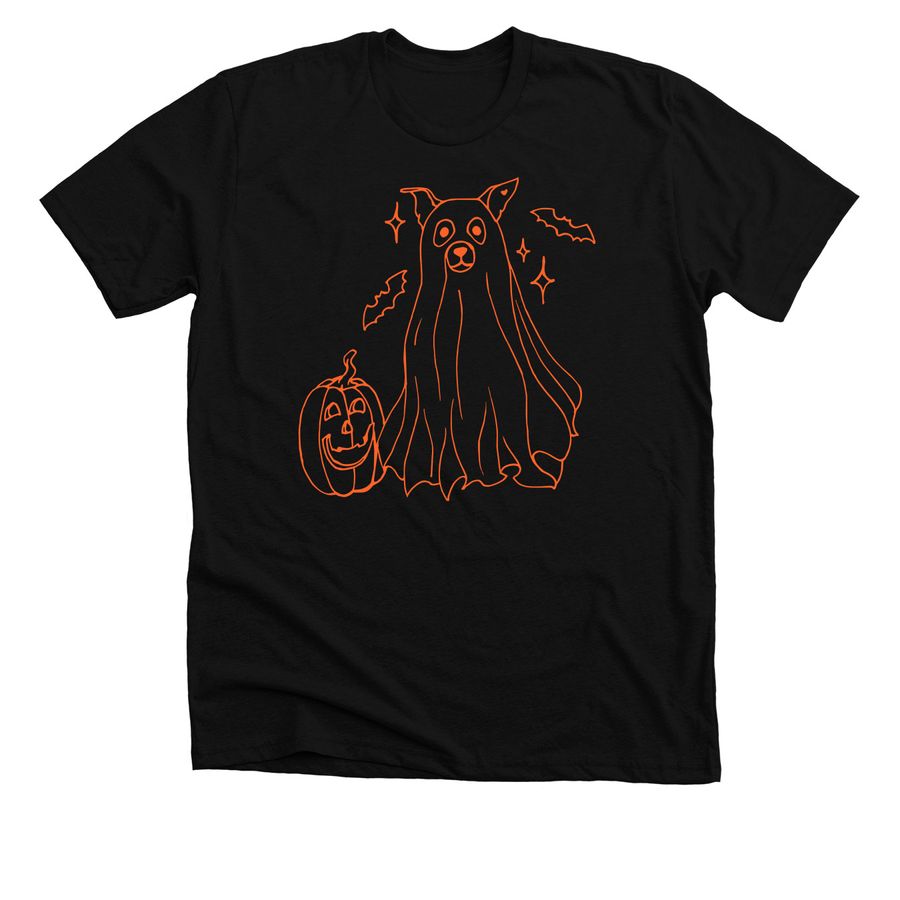 A Eugene Halloween, a Solid Black Blend Premium Unisex Tee