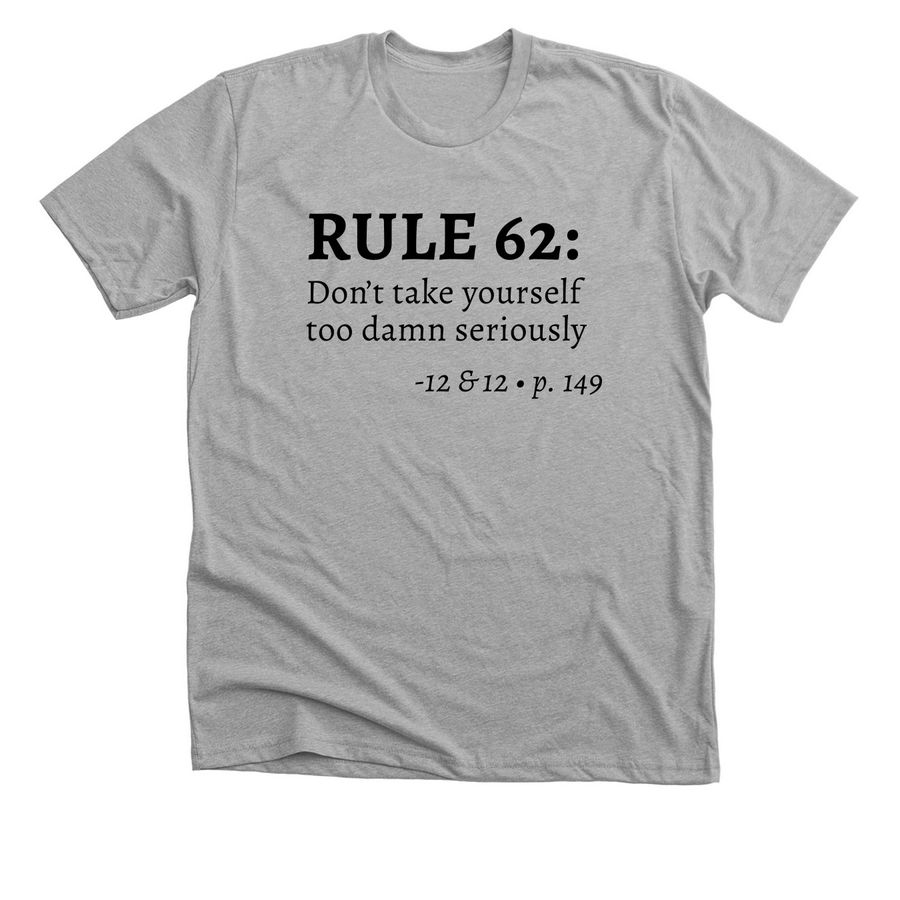 Rule 62, T-Shirts, a Athletic Heather Premium Unisex Tee