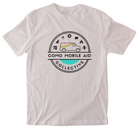 Original Logo New Blends & Tye Die, a Ice Grey Softstyle Cotton Tee