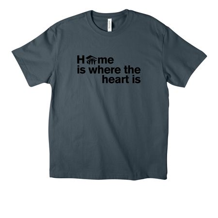 Habitat Texas Home Is Where, a Vintage Navy Unisex Heavyweight Tee