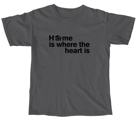 Habitat Texas Home Is Where, a Pepper Comfort Colors Unisex Tee
