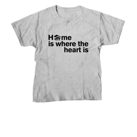 Habitat Texas Home Is Where, a Sport Grey Youth Unisex Tee